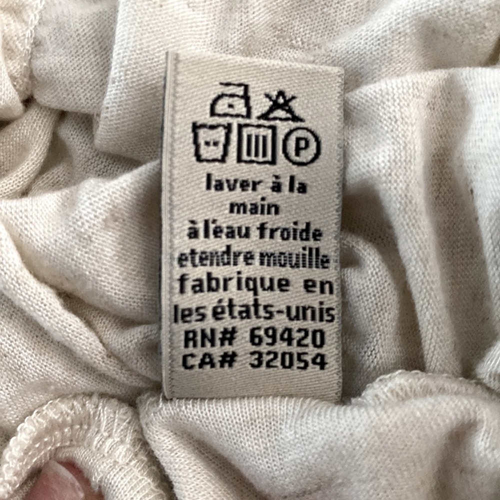 NWOT the PODOLLS Beige Space Dyed Front Seamed Draped Blouse🤍🤍🤍 - Picture 10 of 10